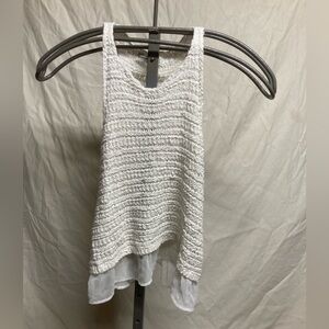 Abercrombie Kids white sweater shirt tank top / sleeveless M/12